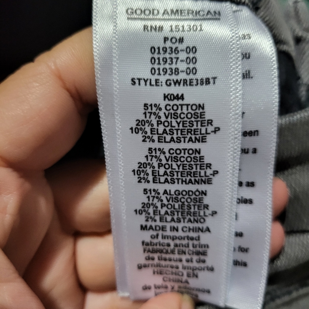 Good American Good Waist Grey‎ Jeans size 25 - Picture 7 of 7